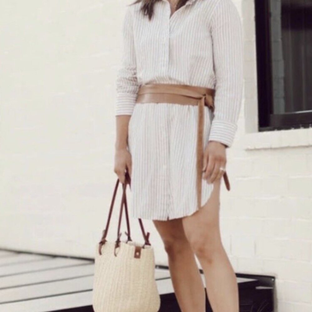 BNWT ADA HANDMADE CLASSIC LEATHER WRAP BELT TAN NWOT.